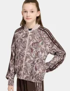 adidas Originals суичър с цип за деца кафяв KU9719
