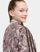 adidas Originals суичър с цип за деца кафяв KU9719