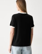 adidas Originals тениска дамска от памук с еластан черна KY8127