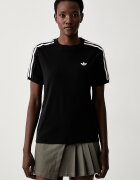 adidas Originals тениска дамска от памук с еластан Lace Injection черна LG4263