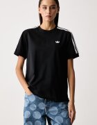 adidas Originals тениска дамска с памук Pleated черна LG4313