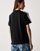 adidas Originals тениска дамска с памук Pleated черна LG4313