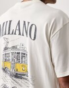 adidas Originals тениска мъжка от памук Milan бежова LG9392