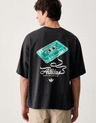 adidas Originals тениска мъжка от памук Record GFX черна LI2485