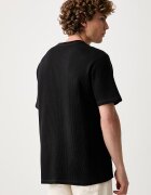 adidas Originals тениска мъжка от памук Trefoil Essentials Waffle черна KS4180