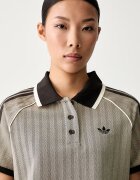 adidas Originals тениска с яка дамска кафява KX1871