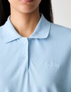 adidas Originals тениска с яка дамска с памук синя KT7992