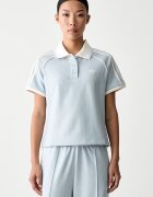 adidas Originals тениска с яка дамска синя KX1872