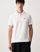 adidas Originals тениска с яка мъжка от памук Trefoil Essentials бяла KS9800