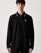 adidas Originals тениска с яка мъжка с памук черна KE4133