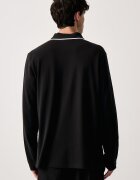 adidas Originals тениска с яка мъжка с памук черна KE4133