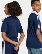 adidas Originals тениска с яка за деца тъмносиня HZ9628