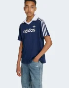 adidas Originals тениска с яка за деца тъмносиня HZ9628