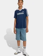 adidas Originals тениска с яка за деца тъмносиня HZ9628