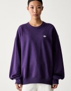adidas Originals уголемен суичър дамски с памук Essentials виолетов KW0196
