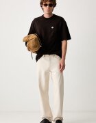 adidas Originals уголемена тениска мъжка от памук NCLR Loose кафява LI2477
