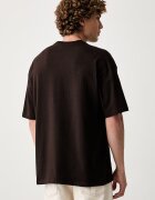 adidas Originals уголемена тениска мъжка от памук NCLR Loose кафява LI2477