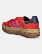 adidas Originals Велурени маратонки Gazelle Bold в червено JH9665