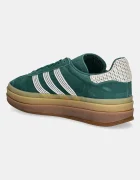 adidas Originals Велурени маратонки Gazelle Bold W в зелено JS3358
