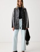 adidas Originals яке дамско от имитация на кожа Adilenium Season 6 Pleather Jacket черно LH1945