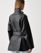 adidas Originals яке дамско от имитация на кожа Adilenium Season 6 Pleather Jacket черно LH1945