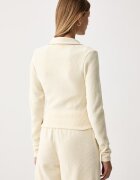 adidas Originals жилетка дамска Chenille Zip Up бежова LF6578