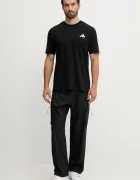 adidas Памучна тениска 3-Stripes в черно с апликация JV6783