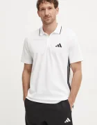 adidas Памучна тениска с яка Essentials