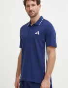 adidas Памучна тениска с яка Essentials