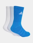 adidas Performance Детски чорапи с памук (3 чифта) в синьо KD1726