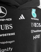 adidas Performance Детски суичър MERCEDES в черно с качулка с десен KF0167