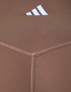 adidas Performance къс панталон за йога дамски Three Stripes Studio кафяв със стандартна талия KY1911