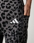 adidas Performance панталон за трениране дамски Optime Essentials сив с висока талия KS6212