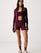 adidas Performance спортен къс панталон дамски Originals Sport бордо със стандартна талия KT6965