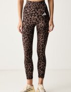 adidas Performance спортен клин дамски Optime Essentials кафяв с висока талия KZ2520
