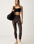 adidas Performance спортен клин дамски Optime Essentials кафяв с висока талия KZ2520