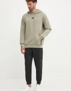 adidas Performance Суичър за трениране Designed for Training в зелено с качулка с изчистен дизайн JE6690
