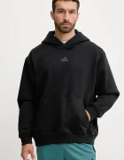 adidas Performance Суичър за трениране POWER мъжки в черно с качулка с изчистен дизайн JZ6248