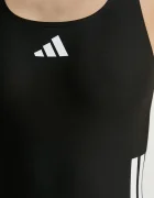 adidas Performance Цял бански 3 Srtipes в черно с меки чашки JN8118