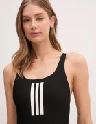 adidas Performance Цял бански 3 Stripes в черно с меки чашки JE1921