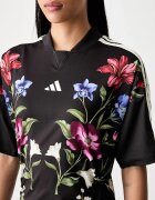 adidas рокля x Farm Rio черна на цветя KR0256