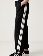 adidas спортен панталон дамски от памук черен с висока талия KV9899