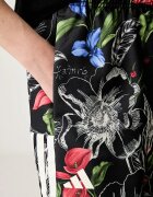 adidas спортен панталон дамски с памук x Farm Rio черен с висока талия KR0243