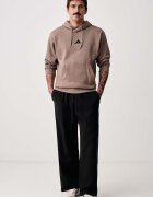 adidas спортен панталон мъжки с памук черен със стандартна талия KW2300