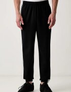 adidas спортен панталон мъжки с памук Essentials черен KY6526