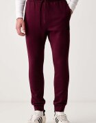 adidas спортен панталон мъжки с памук Essentials Feelcozy бордо KF2382