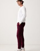 adidas спортен панталон мъжки с памук Essentials Feelcozy бордо KF2382