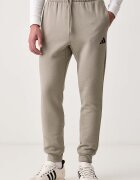 adidas спортен панталон мъжки с памук Essentials Feelcozy зелен със стандартна талия KF2381