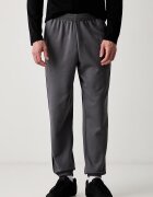 adidas спортен панталон мъжки с памук Three Stripes сив със стандартна талия KY4128