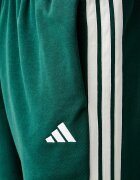 adidas спортен панталон мъжки с памук Three Stripes зелен със стандартна талия KY4129